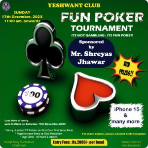 YC Fun Poker Tournament 2023